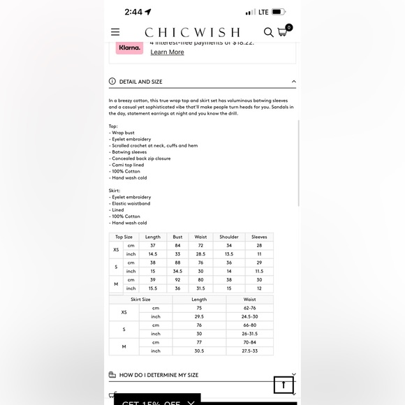 Chicwish 2-piece set - Picture 11 of 11